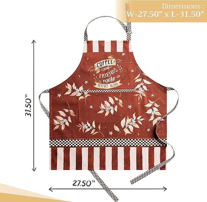 Maison d' Hermine 100% Cotton Apron for women with Pocket Kitchen Chef Apron for Men Cooking Mothers Day Gifts - Image 4