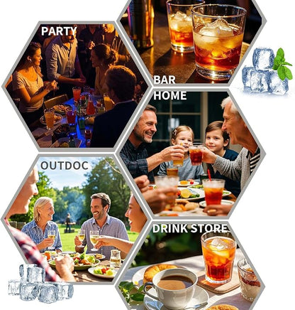 Ice Cube Tray for freezer with 2 Trays and Ice Storage Bin Tweezers, 48 Grid Ice Making Mold Ice Maker with Easy to Press Lid, for Whiskey Cocktails Beer Coffee (White)