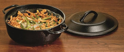 Lodge Cast Iron Dutch Oven - Loop Handle Cooking Vessel - Even Heat Retention - Oven-Safe, Versatile Pot - 2 Quart - Image 2