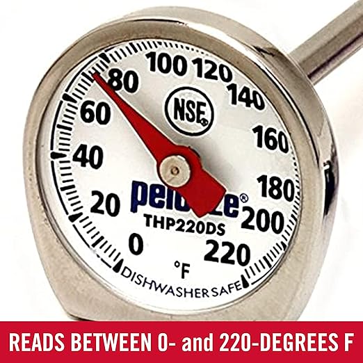 Rubbermaid Commercial Products Food/Meat Instant Read Thermometer, Pocket Size, Dishwasher Safe, Red, For Meat/Food Cooking and Grilling/Oven - Image 2
