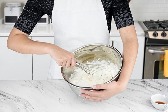Tovolo Balloon Whisk Stainless Steel 11 in Whip Whisk for Cooking Blending Mixing Stirring Whipping Beating, Dishwasher Safe Metal Handheld Large Heavy Duty Multi Function Whip Whisking Mixing Tool - Image 5