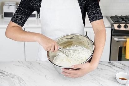 Tovolo Balloon Whisk Stainless Steel 11 in Whip Whisk for Cooking Blending Mixing Stirring Whipping Beating, Dishwasher Safe Metal Handheld Large Heavy Duty Multi Function Whip Whisking Mixing Tool - Image 5