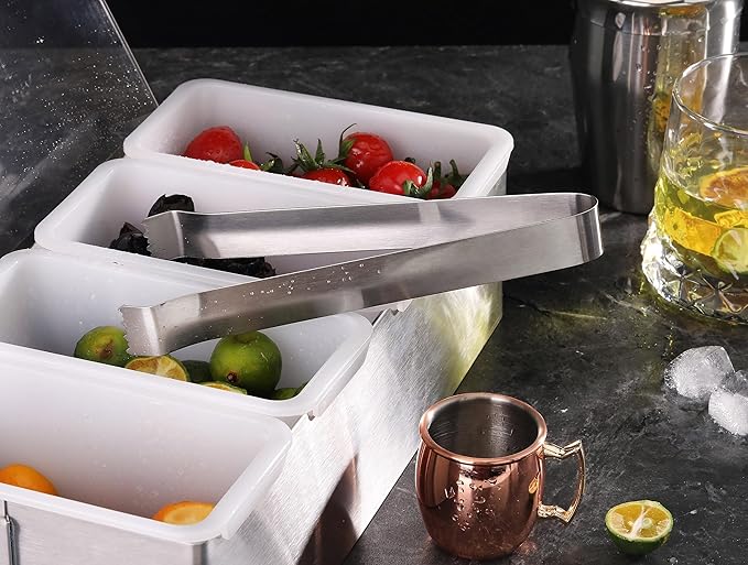 New Star Foodservice 42269 Restaurant-Grade Pom Tong, Stainless Steel, 6.5 inch, Set of 6, Silver - Image 5