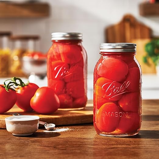 Ball Regular Mouth Glass Mason Jars with Lids and Bands, Used for Canning (Quart, 32 Ounce (Pack of 4)) - Image 6