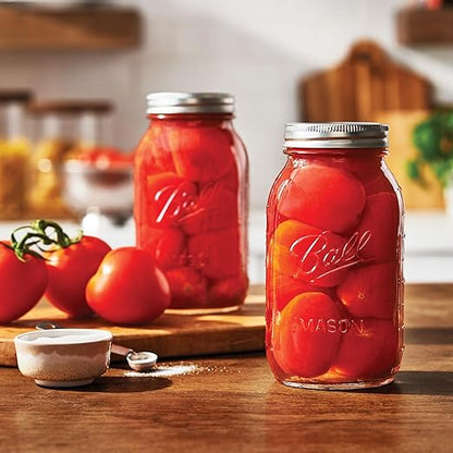 Ball Regular Mouth Glass Mason Jars with Lids and Bands, Used for Canning (Quart, 32 Ounce (Pack of 4)) - Image 6