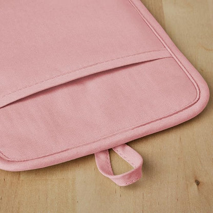 KitchenAid Ribbed Soft Silicone Pot Holder 2-Pack Set, Dried Rose, 7"x9" - Image 4