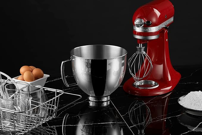 5 QT Stainless Steel Mixer Bowl Compatible With KITCHENAID TILT-HEAD STAND MIXERS 4.5-Quart (4.3 L) And 5-Quart (4.7 L) (Stainless Steel Polished) - Image 4