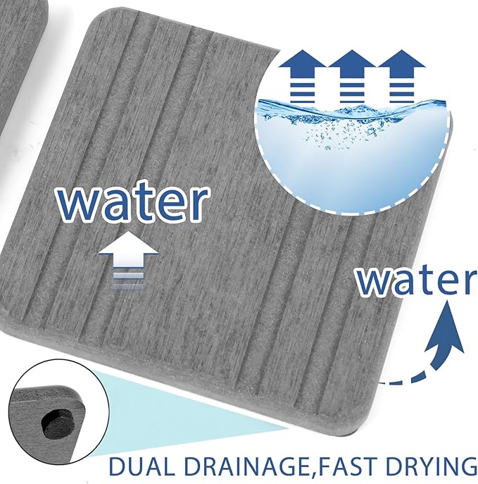 3PCS Water Absorbing Stone Tray, DryingNeat Diatomite Stone Sink Tray, Instant Dry Sink Coasters, Kitchen Sponge Hand Soap Holder, Countertop Fast Drying Counter Trays,8 * 4inch and 4 * 4inch - Image 2