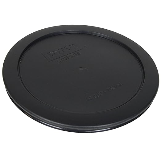 Pyrex 7201-PC 4-Cup Black Food Storage Replacement Lid (6-Pack) - Made in USA - Image 3