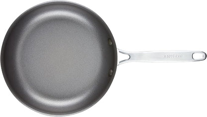 Anolon Achieve Hard Anodized Nonstick Cookware Pots and Pans Set, 9 Piece - Silver