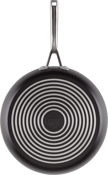 KitchenAid Hard Anodized Induction Nonstick Fry Pan/Skillet with Lid, 12.25 Inch, Matte Black - Image 10