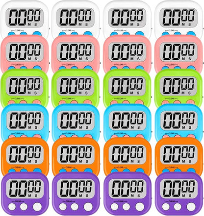 ZILLEEN Classroom Timers for Kids Classroom Magnetic Digital Kitchen Timers for Cooking Teachers Gym Game 24 pcs by ZILLEEN