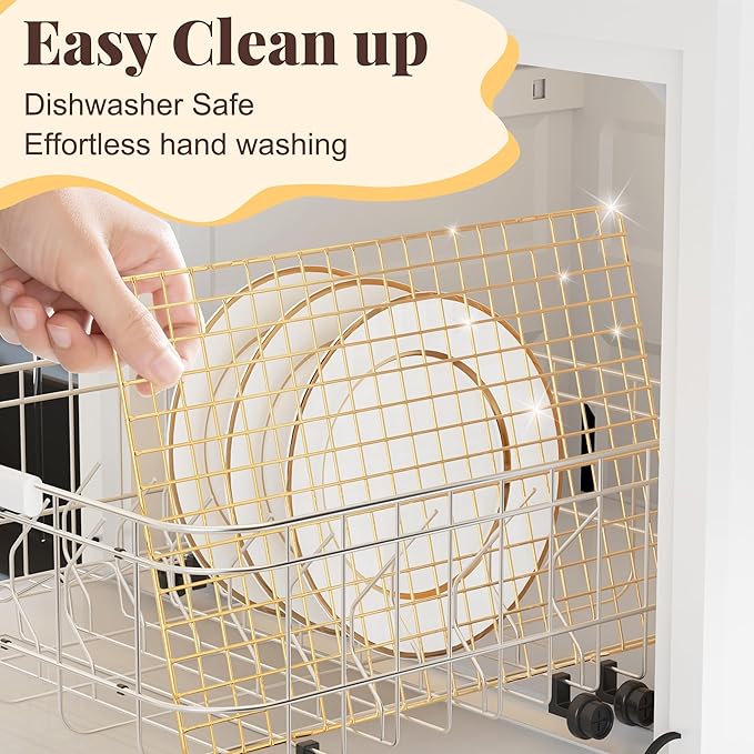 Cooling Racks for Cooking and Baking - 2 PCS 10" x 15" Grid Wire Baking Rack for Oven Cooking, Baking, Grilling, Roasting - Dishwasher Safe Bacon Rack - Fits Jelly Roll Cookie Sheet Pan - Image 4