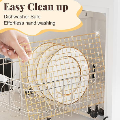 Cooling Racks for Cooking and Baking - 2 PCS 10" x 15" Grid Wire Baking Rack for Oven Cooking, Baking, Grilling, Roasting - Dishwasher Safe Bacon Rack - Fits Jelly Roll Cookie Sheet Pan - Image 4