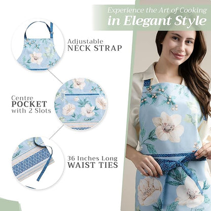 Maison d' Hermine 100% Cotton Apron for women with Pocket Kitchen Chef Apron for Men Cooking Mothers Day Gifts - Image 5