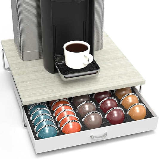 Deco Brothers Supreme Vertuoline Drawer, Holds with 30 Big or 60 Small Vertuoline Pods, Maple by DecoBrothers