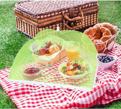 5 Pack Food Cover Tents, Food Covers for Outdoors, Mesh Cover, Reusable and Collapsible Outdoor Picnic Net for Parties Picnics, BBQs, Fruit Covers - Image 2
