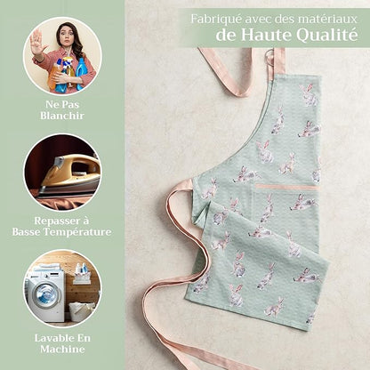 Maison d' Hermine 100% Cotton Apron for women with Pocket Kitchen Chef Apron for Men Cooking Mothers Day Gifts - Image 3