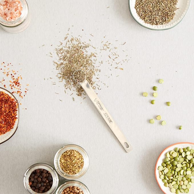 RSVP International Endurance Kitchen Collection Open Stock Measuring Spoon, Stainless Steel, Dishwasher Safe, 0.125-Teaspoon (Pack of 4) - Image 3