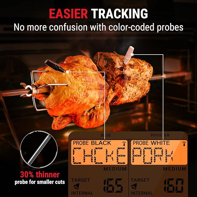 TempPro TempSpike 2000FT Wireless Meat Thermometer Digital with 2 Ultra-Thin Meat Probe, Grill Thermometer Wireless for Smoker, BBQ, Grill, Turkey, Kitchen Cooking Thermometer (Previously ThermoPro) - Image 5