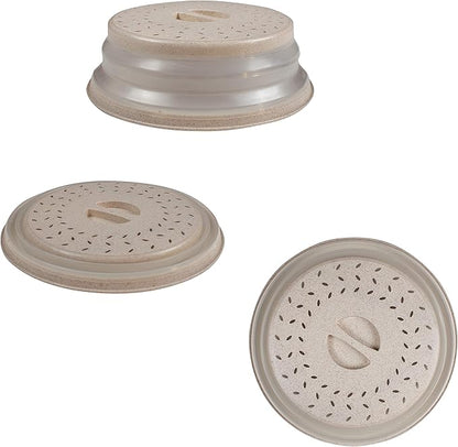Handy Gourmet Beige Eco-Collapsible Splatter Shield-Keeps Microwave Clean (JB8448BGE)