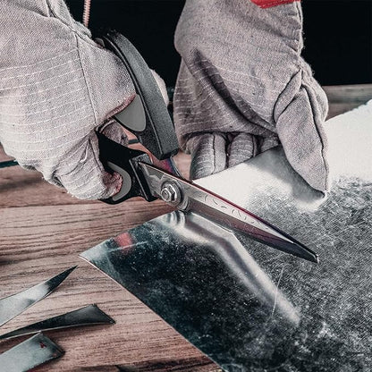 LIVINGO Heavy Duty Industrial Scissors: 10" Utility Stainless Steel Sharp Scissors all Purpose Premium Titanium Coating Forged Shop Shears for Household Pruning, Gardening, Construction, Black & Grey - Image 6