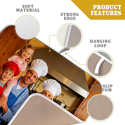 Custom Personalized Dish Drying Mat for Kitchen Counter Customized Dying Pad with Picture Text Home Decor - Image 4