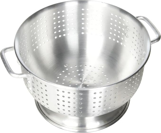 Winco Aluminum Colander with Base, 8-Quart, Medium