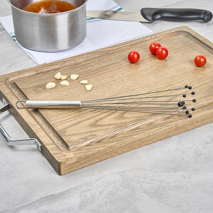 Restaurantware 12.5 in Stainless Steel Ball Whisk with Silicone Tips - German Standard Sauce & Gravy Whisk, Non-Scratch, Dishwasher Safe - Non-Stick Silicone Ball Whisk for Baking - Image 3