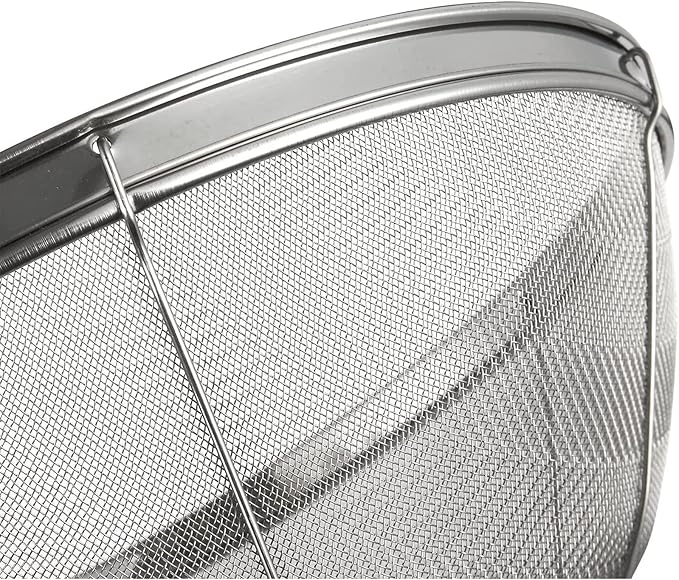 Juvale Stainless Steel Fine Mesh Strainer - Durable Rust-Resistant Mesh Colander - Ergonomic Handle Rice Colander - Ultra-Fine Flour Sifter - Dishwasher Safe with Stable Design - 11 in x 4 in, Silver - Image 8