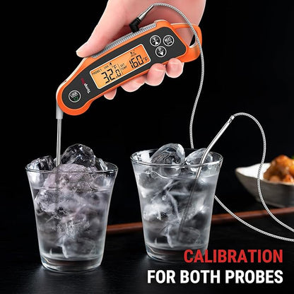 TempPro TP710 Instant Read Thermometer for Cooking, 2-in-1 Meat Thermometer Digital with 2 Probes & 2 Temperature Display, Kitchen Thermometer for Oven, Grilling, Smoker, BBQ (Previously ThermoPro) - Image 5
