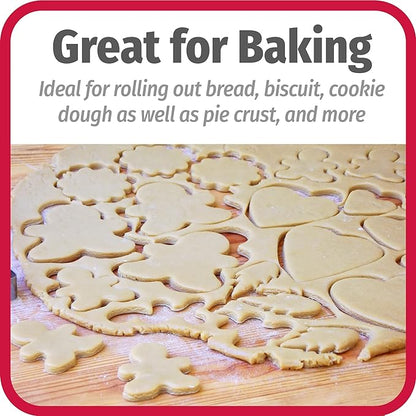 GoodCook Classic Wooden Rolling Pin with Easy Roll Bearings - Image 4