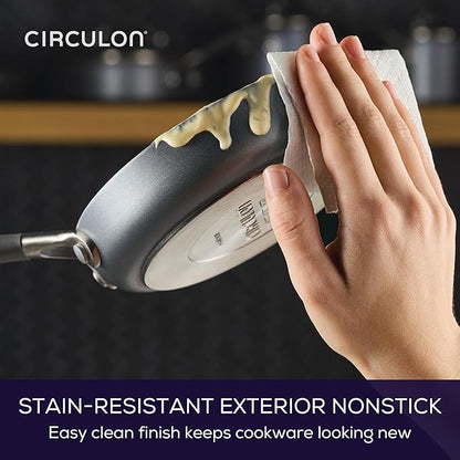 Circulon A1 Series with ScratchDefense Nonstick Induction Small Frying Pan for Eggs, Induction Cookware, Egg Pan, 6.25-Inch, Graphite - Image 5