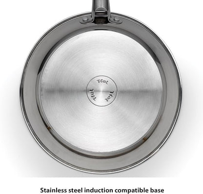 T-fal Performa Stainless Steel Cookware Set 12 Piece Induction Oven Broiler Safe 500F Pots and Pans, Dishwasher Safe Silver