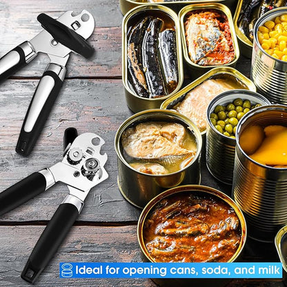 Gisafai 20 Pcs Manual Can Opener with Sharp Blade Smooth Edge Multifunctional Kitchen Gadget Handheld Openers Oversized Handheld Knob Can and Bottle Animals - Image 7