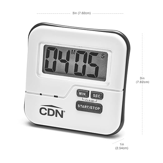 CDN Waterproof Kitchen Timer | Big Digital Display | 90-Second Loud Alarm with Flashing Light | Shatterproof & Steamproof | Magnet & Stand Mount | Ideal for Chefs | TMW1 - Image 9