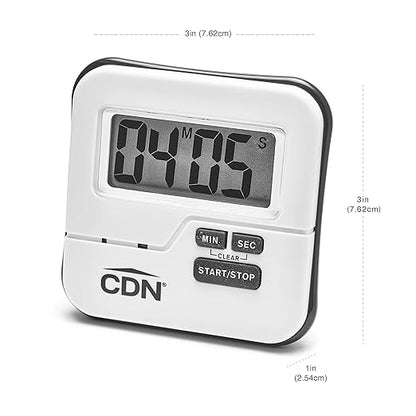 CDN Waterproof Kitchen Timer | Big Digital Display | 90-Second Loud Alarm with Flashing Light | Shatterproof & Steamproof | Magnet & Stand Mount | Ideal for Chefs | TMW1 - Image 9