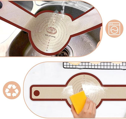 Silicone Bread Sling for Dutch Oven, 2 PCS Non-Stick & Easy Clean Reusable Silicone Baking Mat with Long Handles, Easy to Transfer Sourdough Bread - Image 4