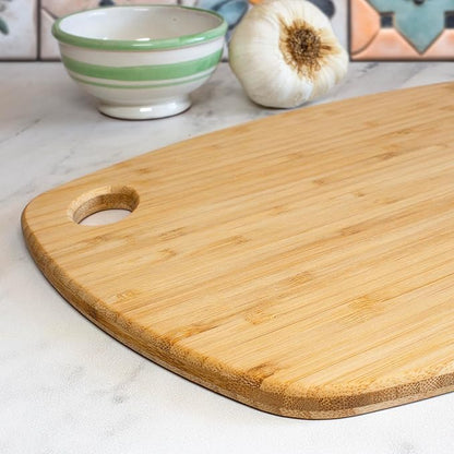 Totally Bamboo GreenLite Dishwasher Safe Cutting Board, 13.5" x 9" Reversible Bamboo Chopping Board | Lightweight Kitchen Prep Board for Vegetables, Meats, Cheese and More