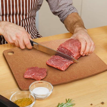 Dishwasher Safe Cutting Boards for Kitchen - Extra Large Composite Wood Cutting Boards - Thin, BPA Free & Eco-Friendly Chopping Board (18 x 12 Inch, Natural) - Image 4