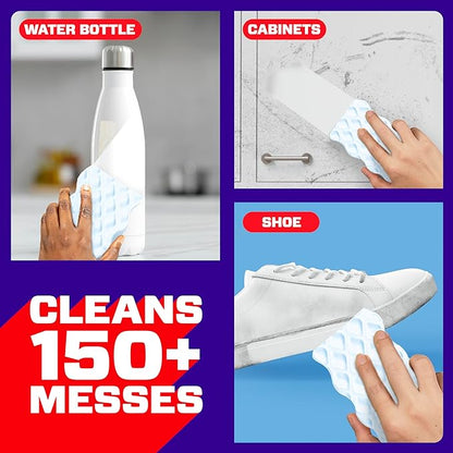 Mr. Clean Magic Eraser Sponge, All Purpose Cleaner, Cleaning Scrubber, Wall, Sneaker, Kitchen, Bathroom, Shower Cleaner, Cleaning Supplies, Melamine Sponge, Cleaning Pads, Extra Durable, 4ct - Image 7