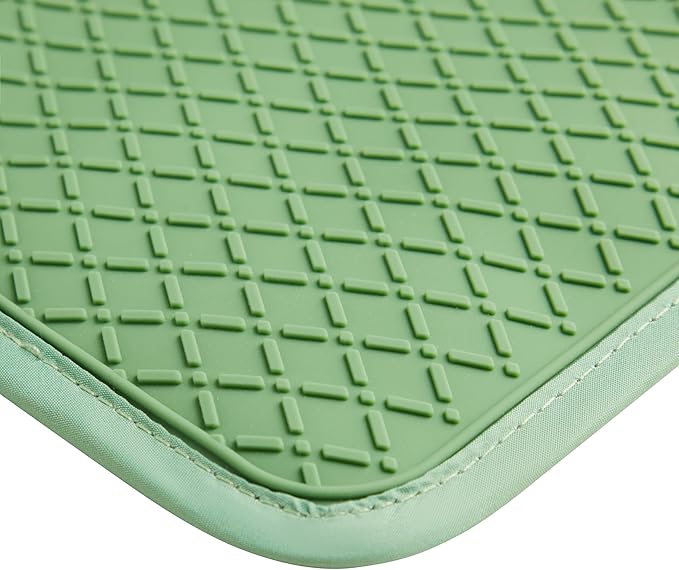 Ohocut Sage Green Checkered Pot Holder, Checkerboard Potholders for Kitchen, Silicone Pot Holders with Pocket for Kitchen Clearance 2 Pack Set, Hot Pads and Oven Mitts for Cooking Baking - Image 6