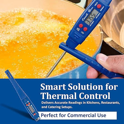 San Jamar Escali IPX7 Waterproof Digital Thermometer – THDGWP -40°F to 450°F Instant Read Digital Thermometer for Cooking, Display Hold Function