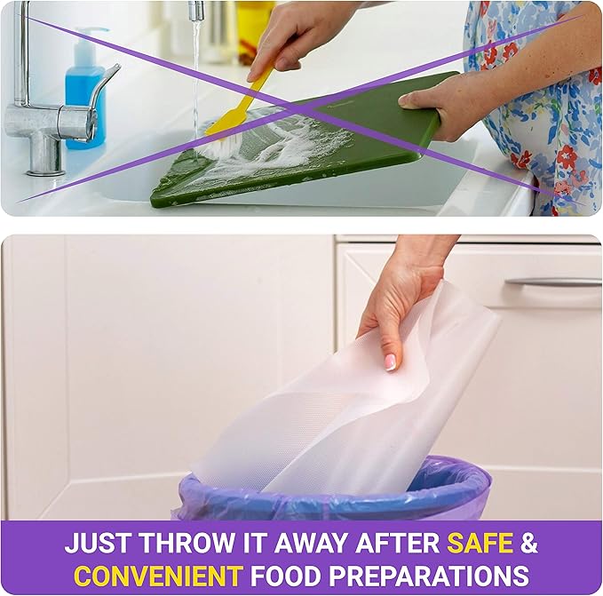 Disposable Plastic Cutting Board Sheets for BBQ & Camping - Large Flexible Chopping Boards - Cutting Mats for Kitchen and Outdoor 32' - Image 8