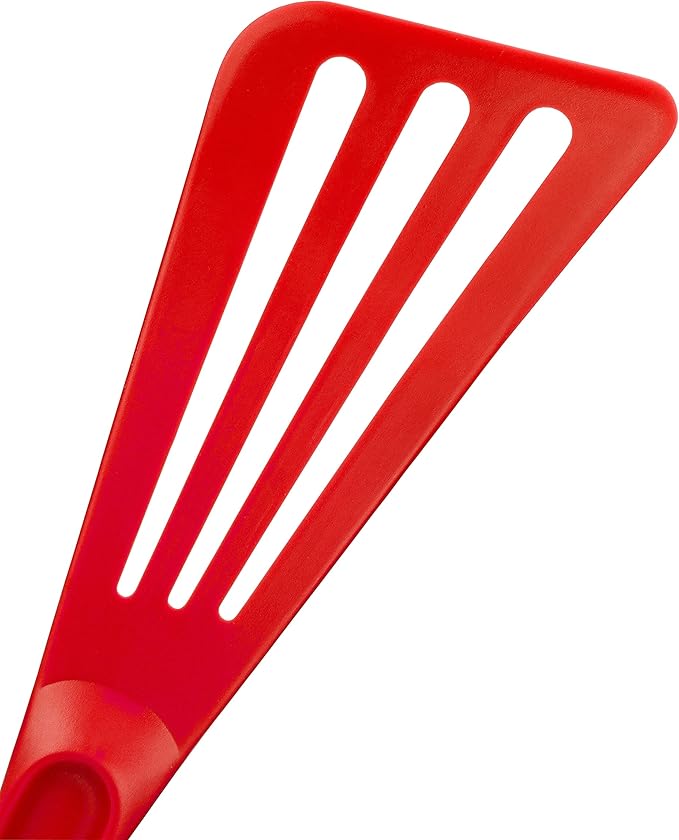 Matfer Bourgeat Exoglass® High Temperature Pelton Spatula, Red - Image 5