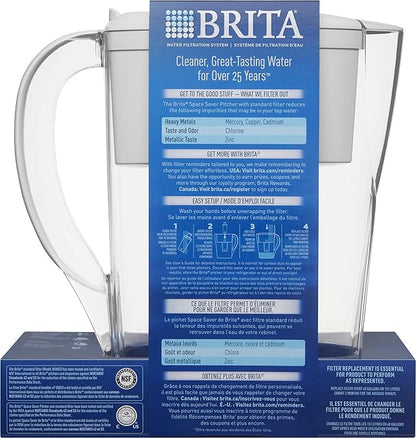 Brita Space Saver Water Filter Pitcher
