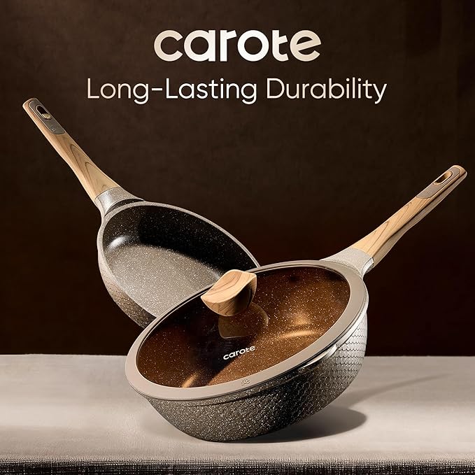 CAROTE 26PCS Pots and Pans Set Non Stick, Cookware Set Pots and Pans Induction Cook Ware, Nonstick Kitchen Cooking, PFOA Free - Image 6