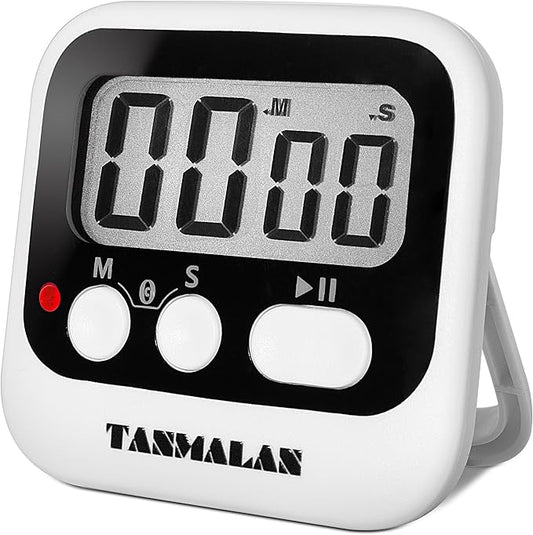 Easy to USE, Digital Kitchen Timer, Magnetic Timer,Tanmalan(Black,1 Pack) by Tanmalan