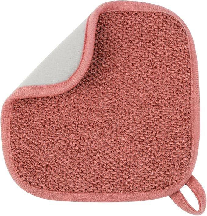 GeeRic Microfiber Dish Drying Mat, Super Absorbent Kitchen Dish Drying Pad, Reversible for Countertop, 7*7 inch Red - Image 7