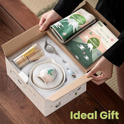 Clay&Fire Matcha Whisk Set，9 Pcs Ceramic Matcha Set, 15 OZ Matcha Bowl with Spout and Whisk，Matcha Kit for Friend, Ideal Gift for Matcha Lover（Butterfly） - Image 7